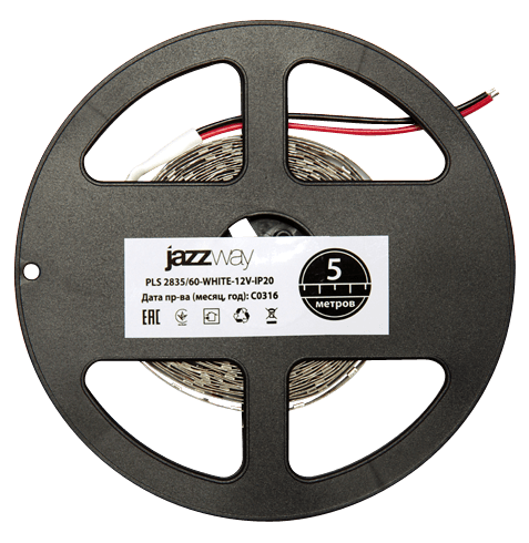 Jazzway Лента PLS 2835/ 60-12V  W IP20 5m (белый свет) .2858009