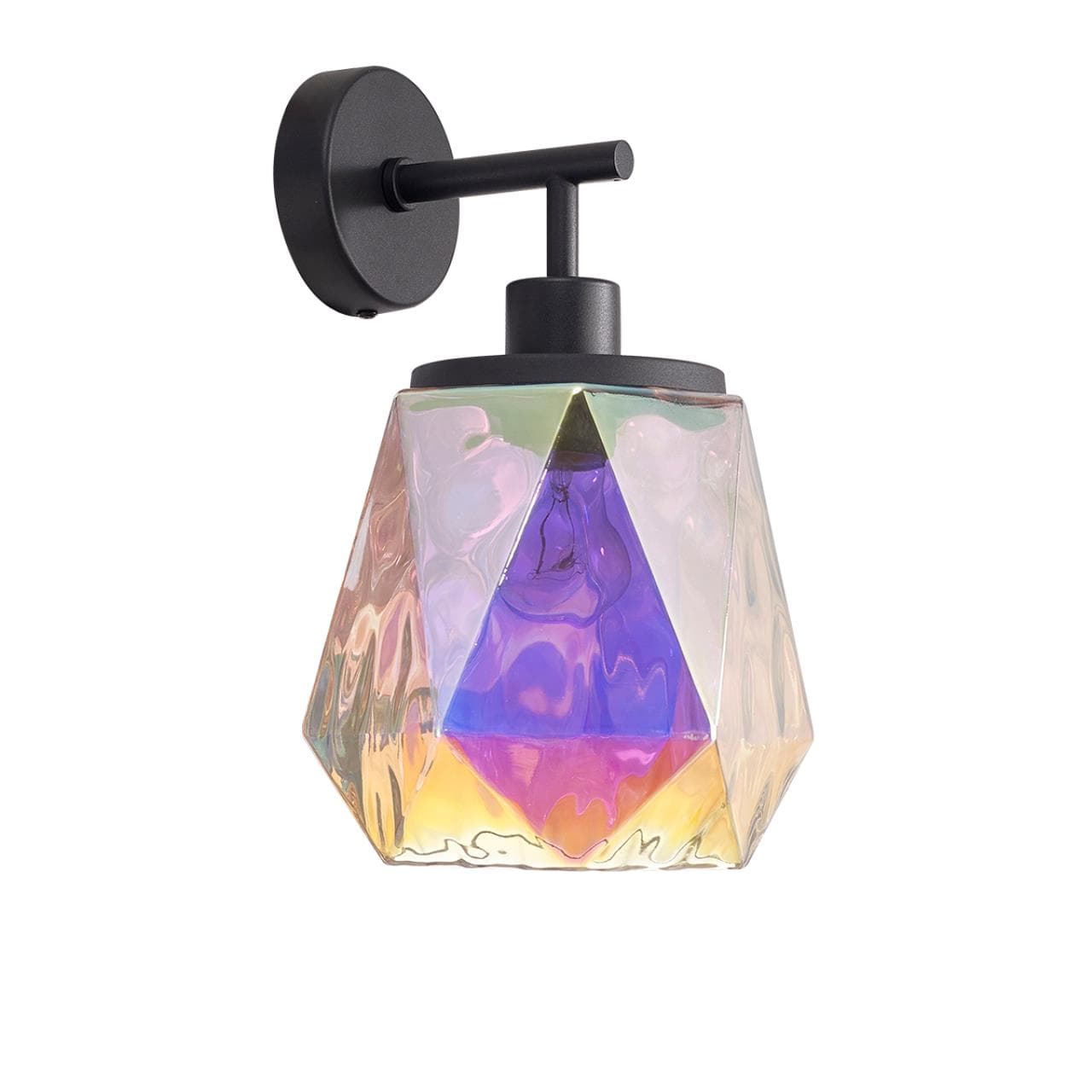 Odeon Light 4997/1W MODERN ODL23 303 черный/разноцветный/металл/стекло Бра E27 1*40W CAPRA — миниатюра 1