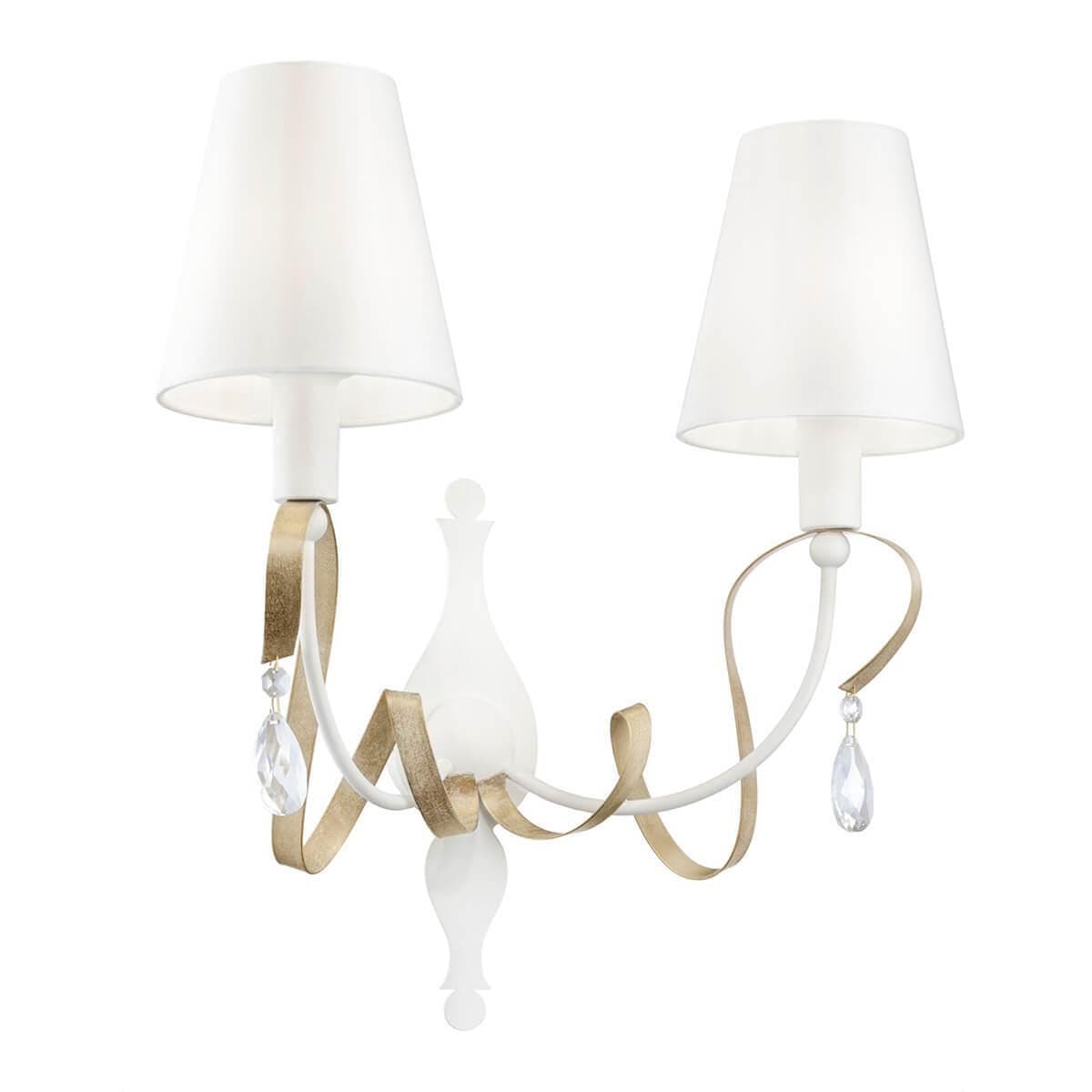 Maytoni Elegant Intreccio Белый с Золотом Бра 2xE14 40W ARM010-02-W