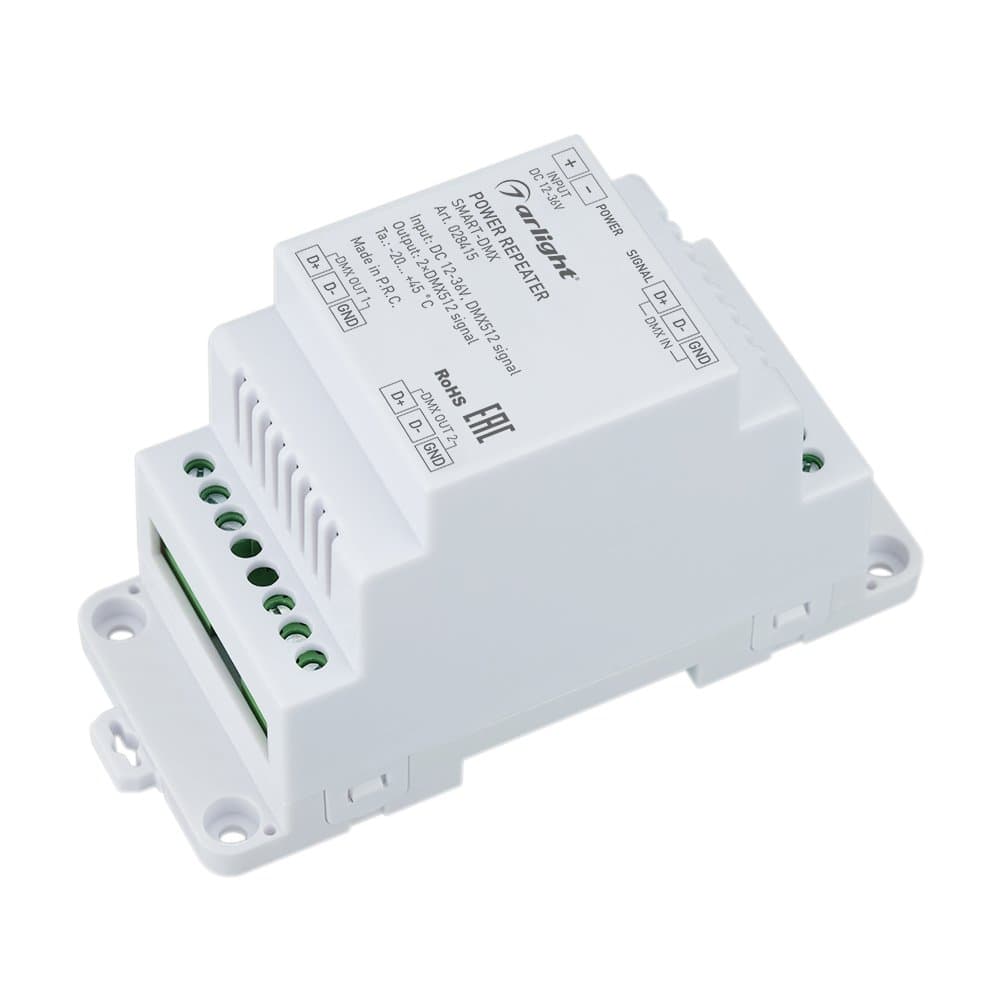 Arlight Усилитель SMART-DMX (12-36V, 2CH, DIN) (IP20 Пластик, 5 лет) 028415