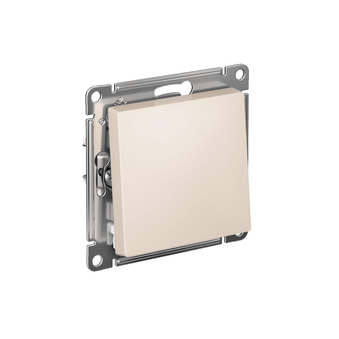 Systeme Electric AtlasDesign Бежевый Выключатель 1-клавишный, сх.1, 10АХ, мех., быстрозажим. клем.