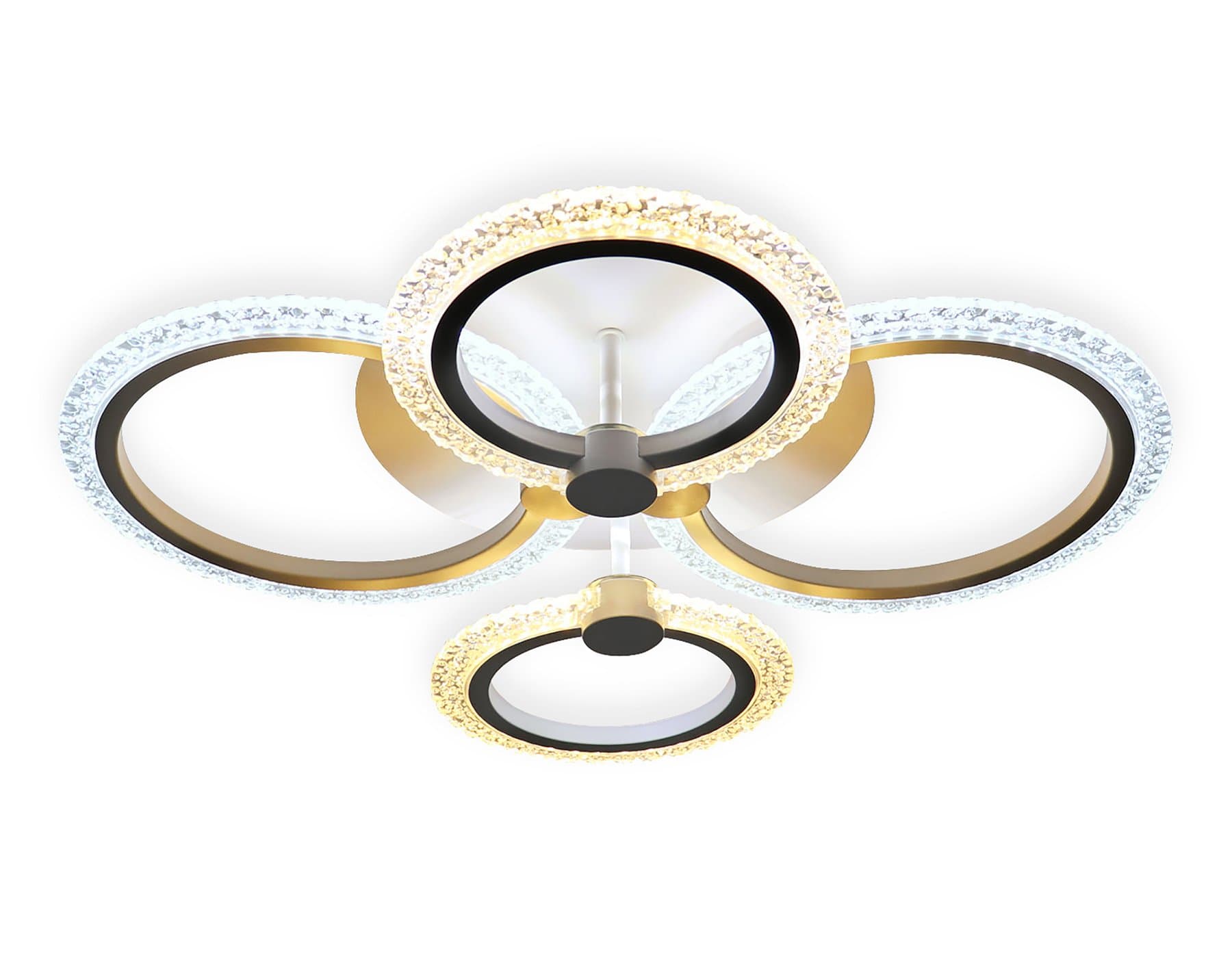 Ambrella Потолочный светодиодный светильник с пультом FA4061/4 WH белый 4200K/3000+6400K/6400K+3000K 51W 530*480*125 (ПДУ ИК) — миниатюра 3