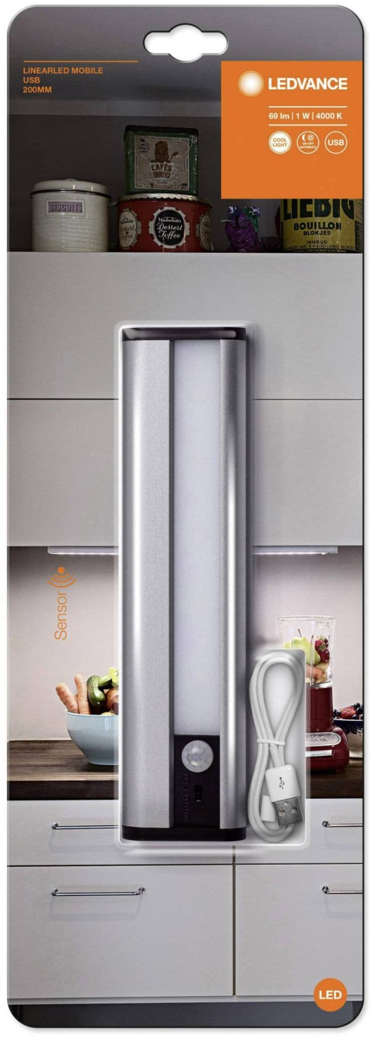 Ledvance Ночник-мобильный помощник Linear LED Mobile 200 с сенсором и USB, Серый Вт Лм, К 4058075260436 — миниатюра 3