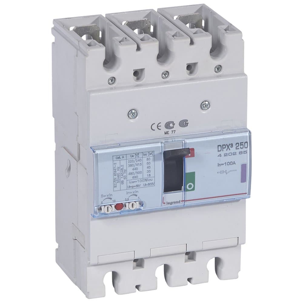 Legrand DPX3 250 Автоматический выключатель 3P 100А 50kA 420265