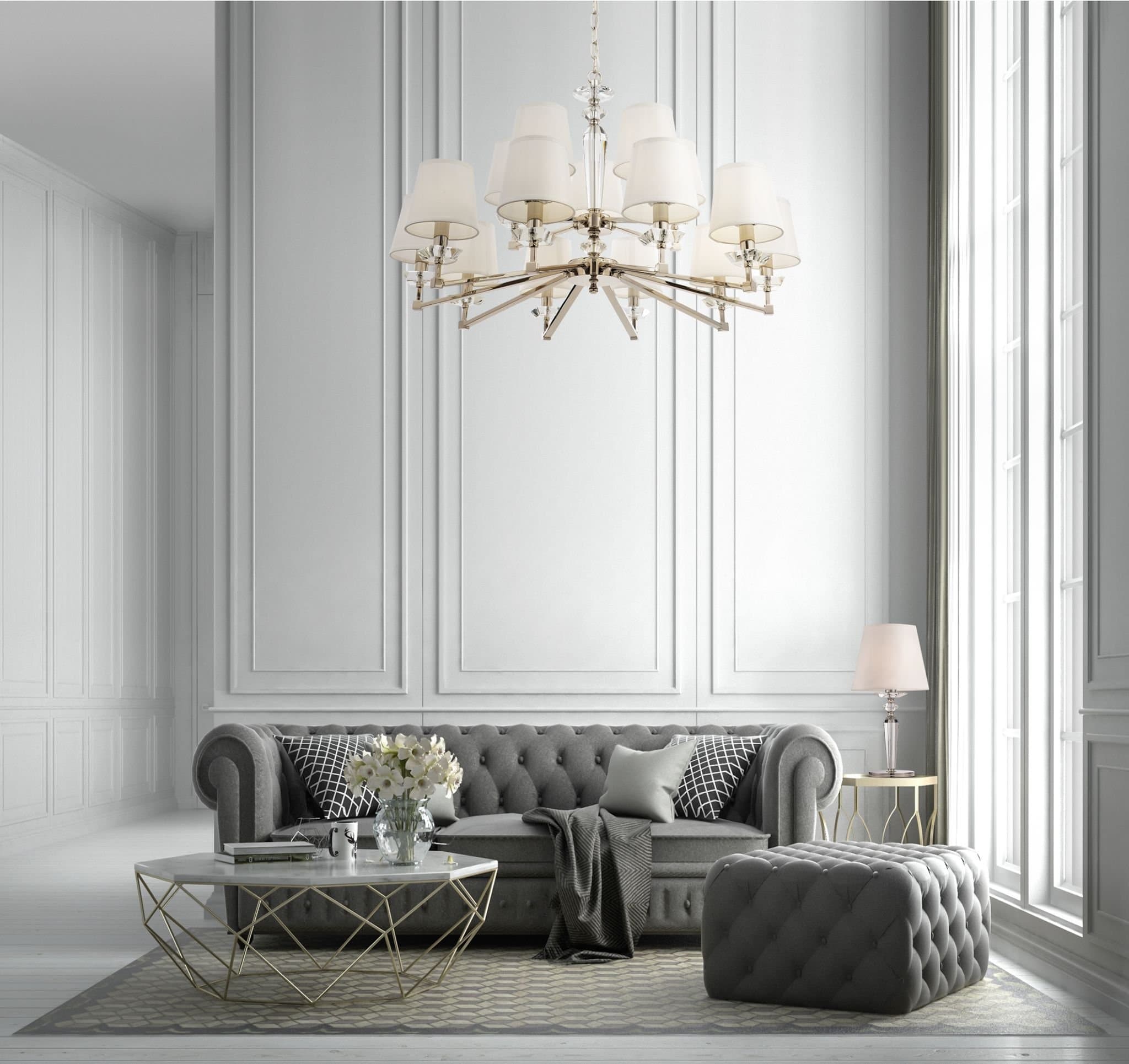 Maytoni Neoclassic Beira Настольная лампа Никель MOD064TL-01N — миниатюра 3