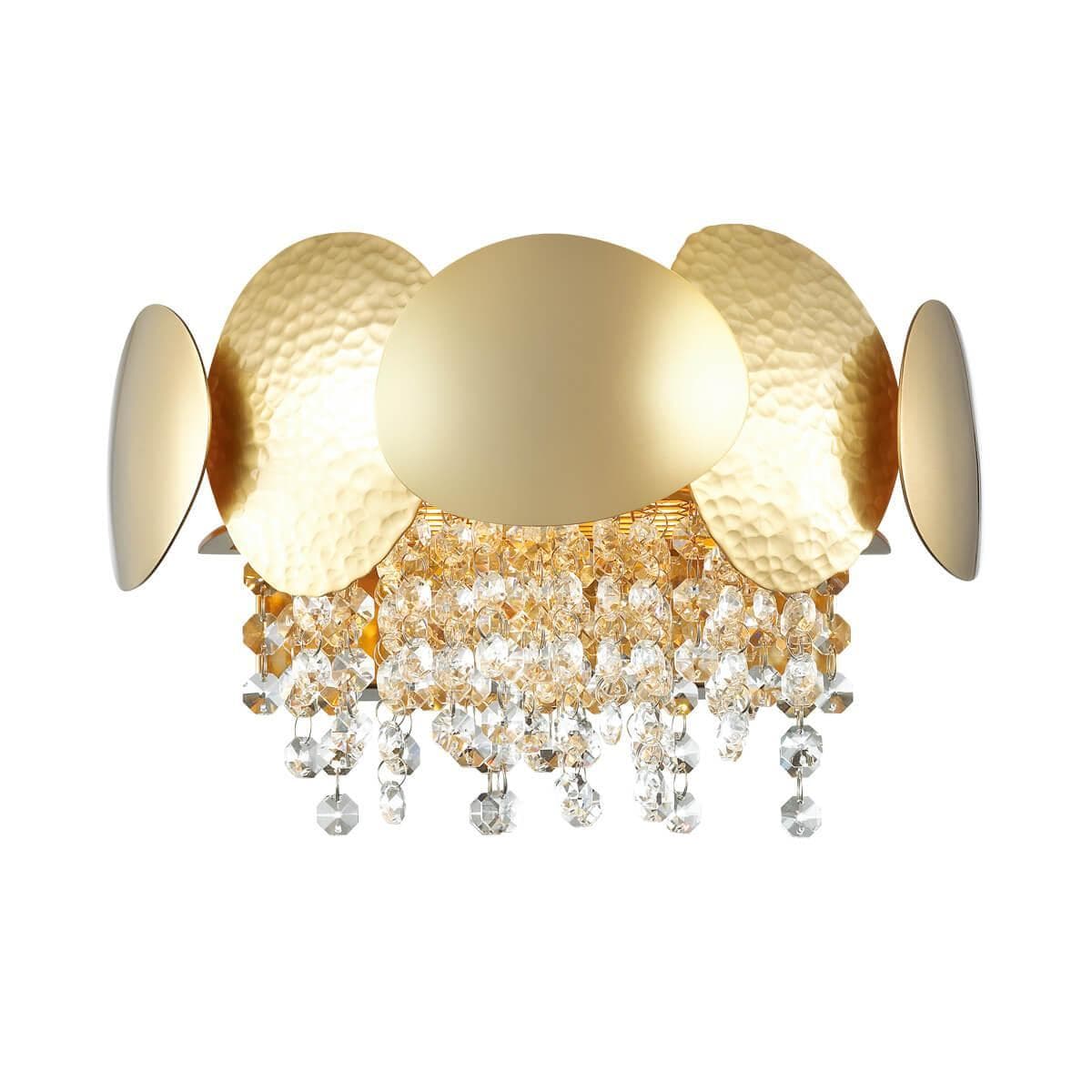 Odeon Light 4636/2W ODL20 477 золото/хрусталь/металл Бра G9 2*40W 220V ULLA — миниатюра 1
