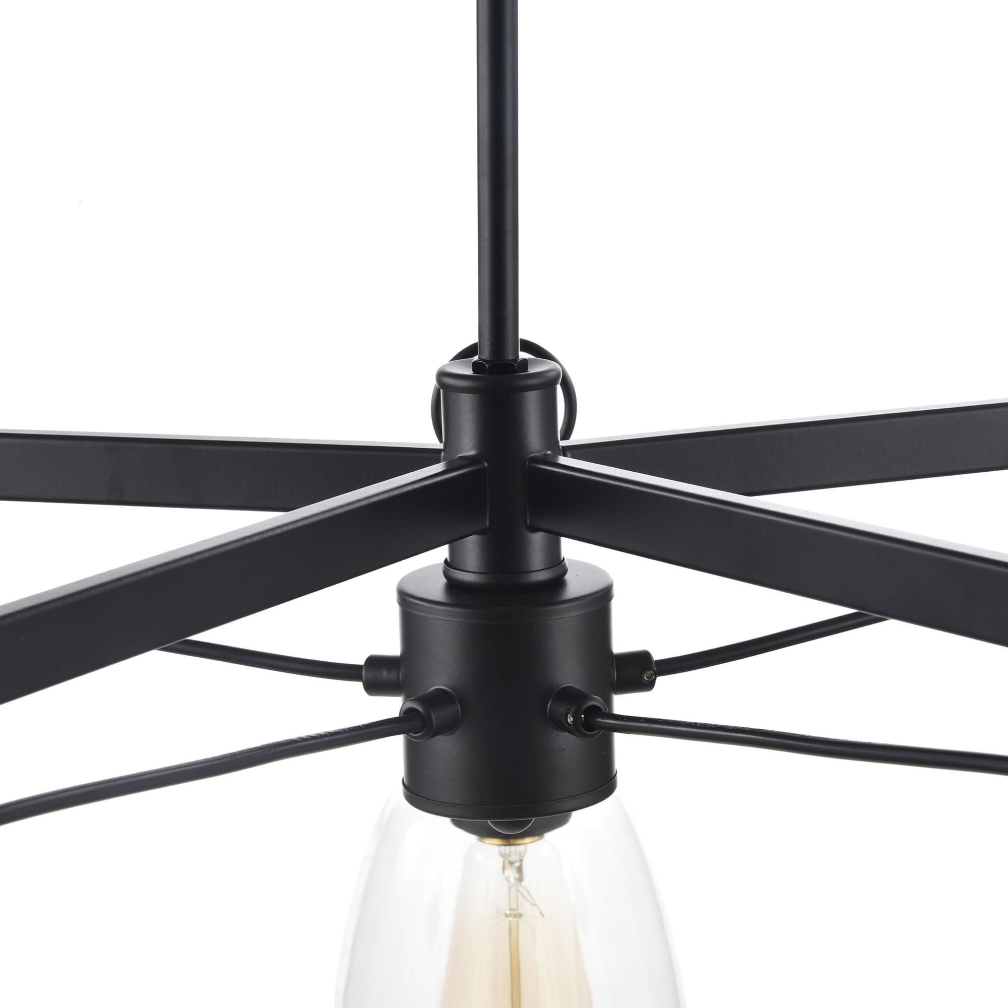 Freya Loft Louise Черный Люстра E27 60W FR4167-PL-05-BL — миниатюра 7