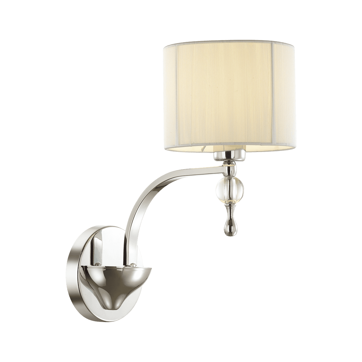 Odeon Light 2005/1W ODL11 543 хром/белый Бра  E27 60W 220V VIGA — миниатюра 2