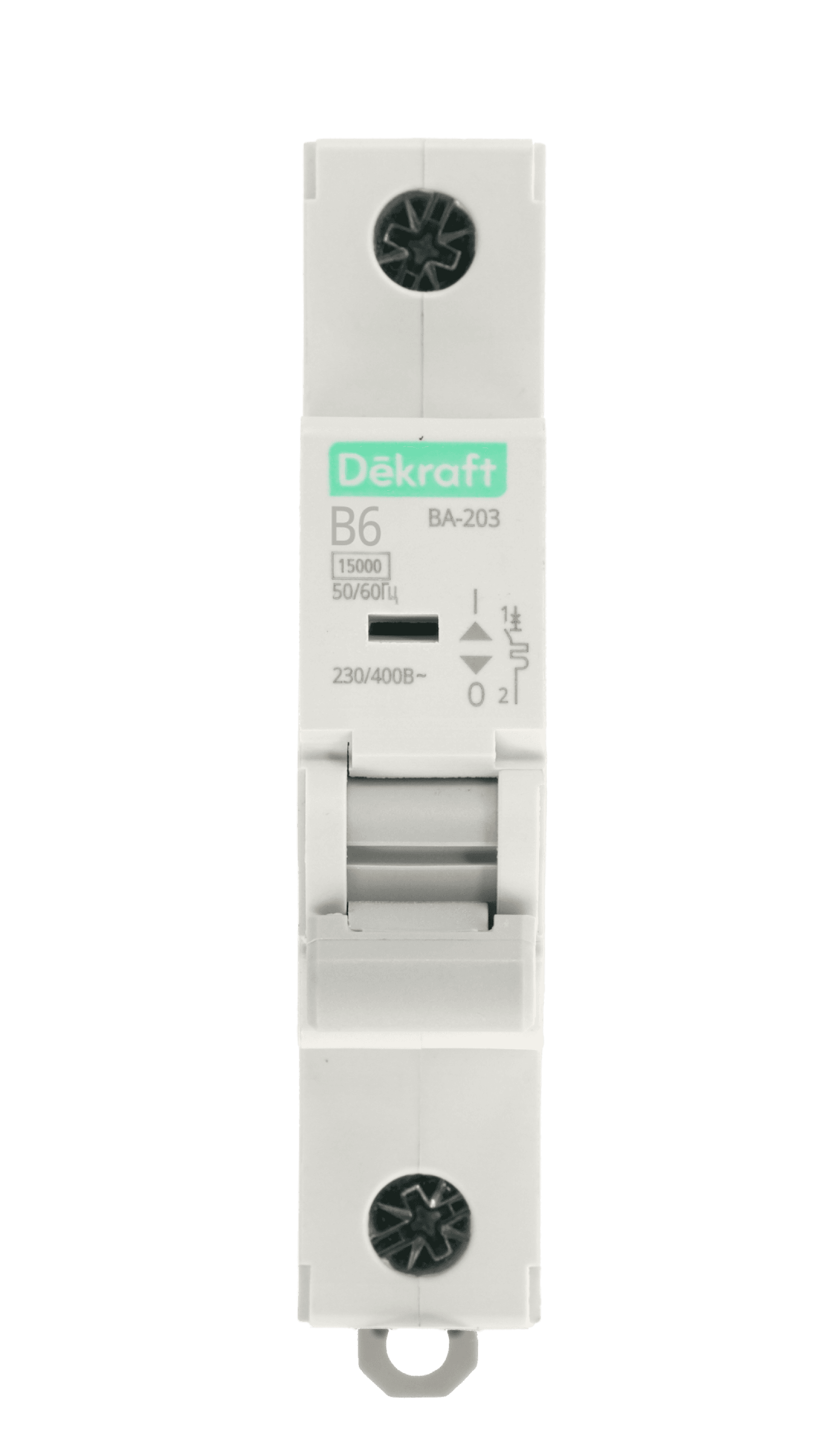 DEKraft ВА-203 Автоматический выключатель 1P 6A х-ка B 15кА — миниатюра 2