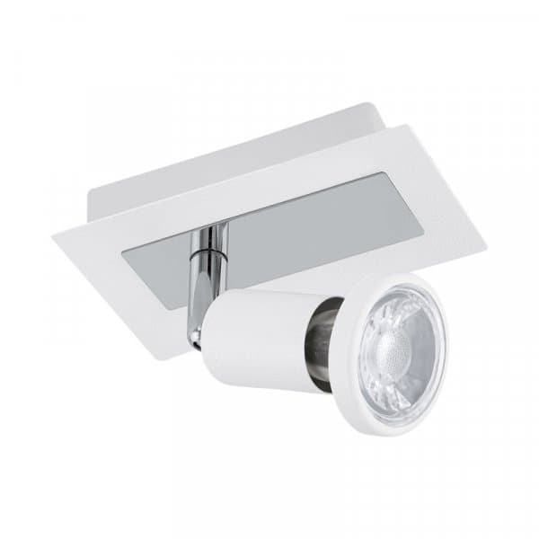 Eglo Спот LED SARRIA, 1x5W (GU10), L120, B60, сталь, белый, хром 94958 — миниатюра 1