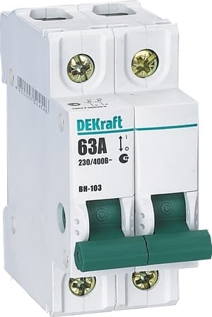 DEKraft Выключатель-разъединитель 2Р 63А ВН-103 17057DEK — миниатюра 7