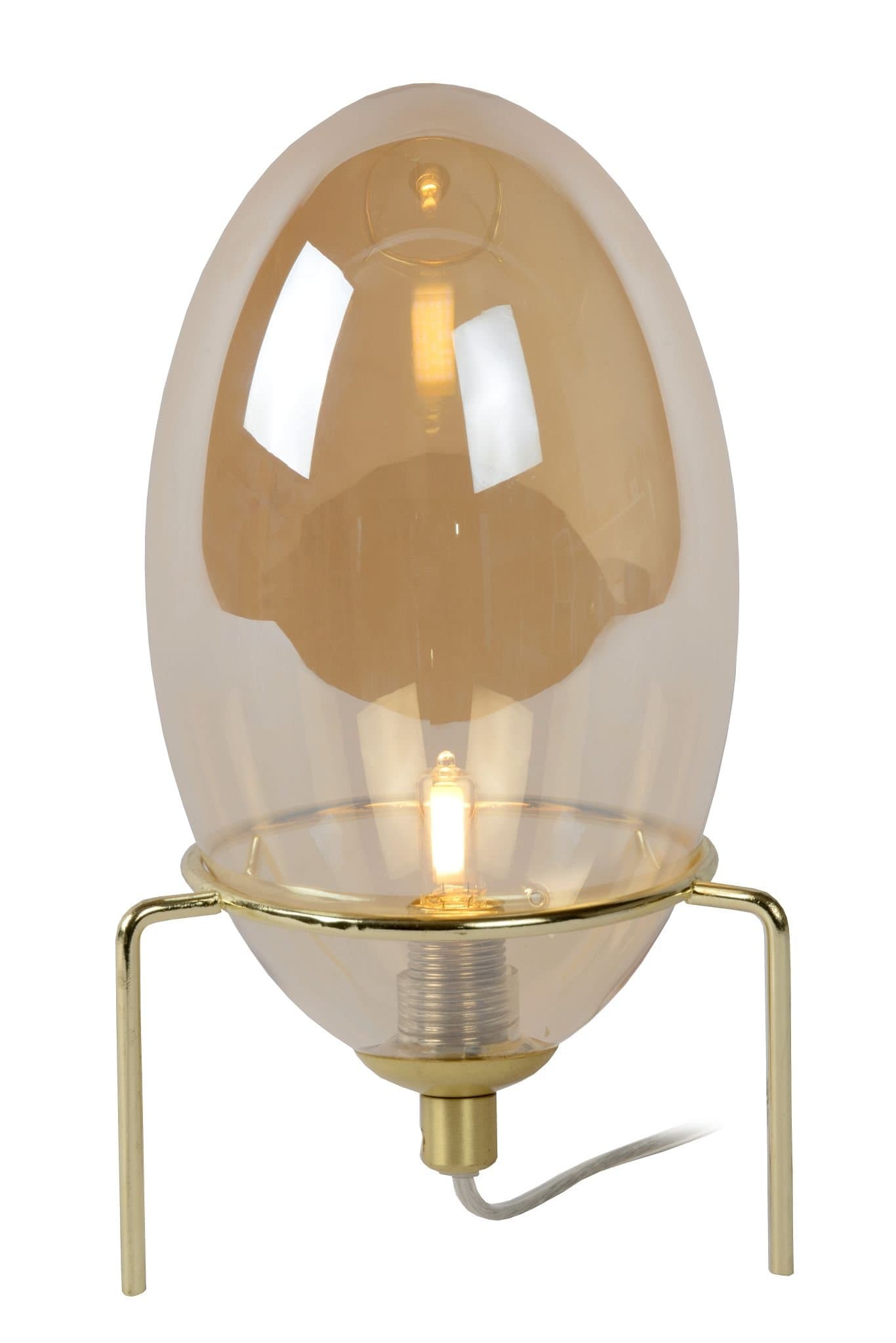 Lucide EXTRAVAGANZA BELLISTER Янтарь Настольная лампа 03527/01/62 — миниатюра 2