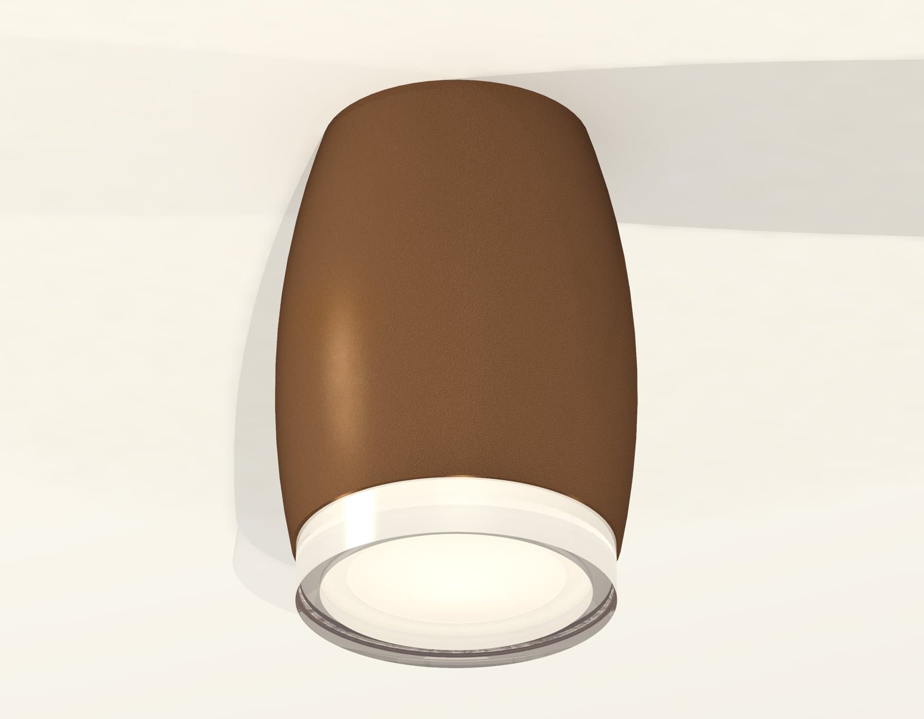 Ambrella Комплект накладного светильника XS1124021 SCF/FR/CL кофе песок/белый матовый/прозрачный MR16 GU5.3 (C1124, N7160) — миниатюра 2