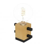 Eglo 390193 Светильник TL/1 E27 SCHWARZ/HOLZ 'LEVANTARA'