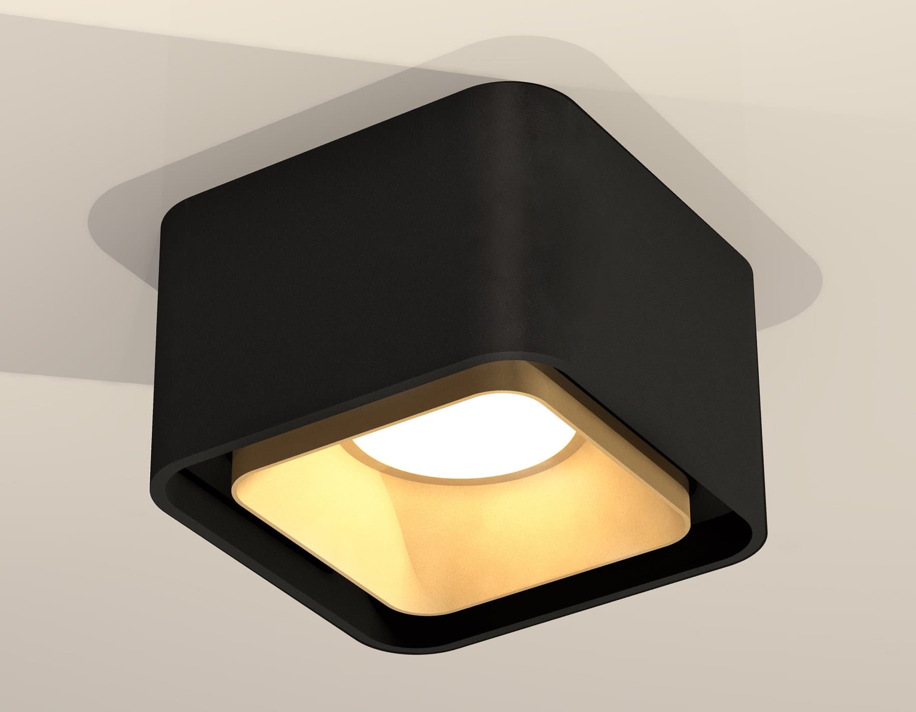 Ambrella Комплект накладного светильника XS7833004 SBK/SGD черный песок/золото песок MR16 GU5.3 (C7833, N7704) — миниатюра 2