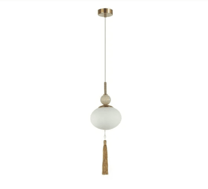 Lumion 8272/1A NEOCLASSI LN26 039 латунь/бежевый/белый, металл/керамика/стекло Подвес Е14 1*40W 220V GLORIYA