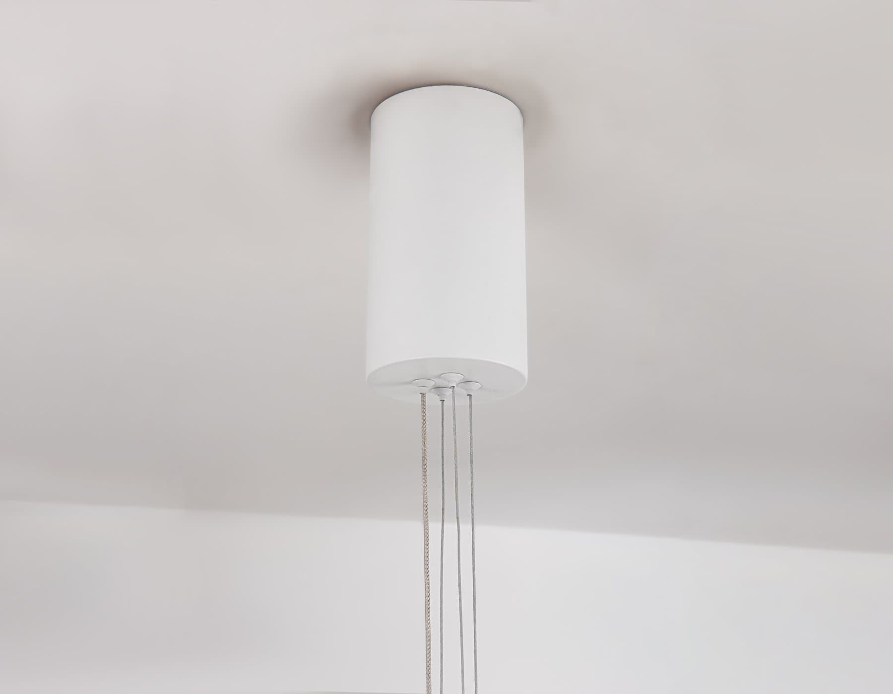 Ambrella Светильник подвесной светодиодный FL5855 WH белый 40W 3000K/4200K/6400K D800*860 (без ПДУ) — миниатюра 9