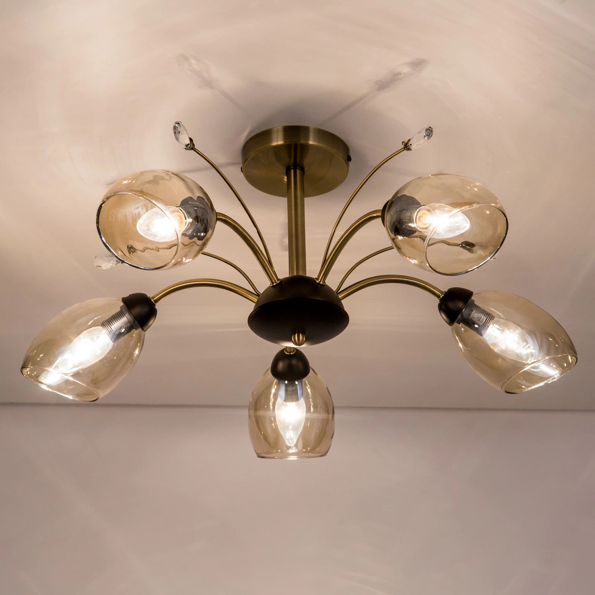 Citilux CL108155 Комета Бронза+Дымч. Люстра — миниатюра 4