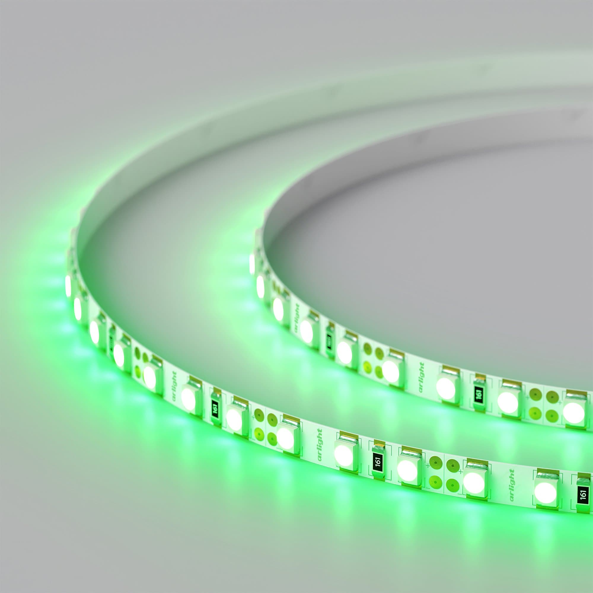 Arlight Светодиодная лента RT-A120-5mm 12V Green (9.6 W/m, IP20, 3528, 5m) (узкая) 015007(B) — миниатюра 2