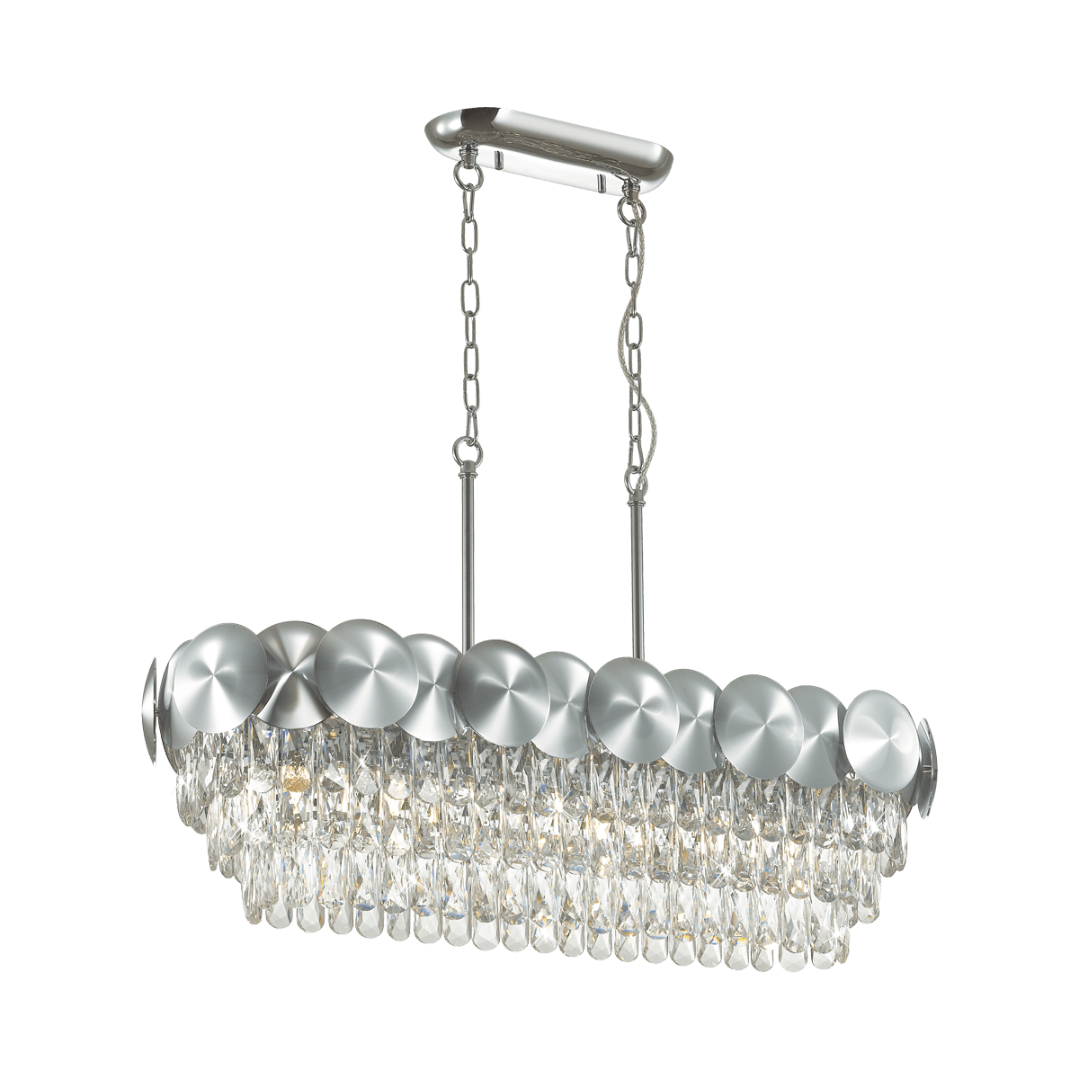 Odeon Light 4972/6 HALL ODL22 375 хром/пластик/хрусталь Люстра E14 6*40W CATRIS — миниатюра 2