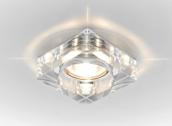 Ambrella Встраиваемый точечный светильник D9171 CL хром прозрачный MR16 H25 D80 mm