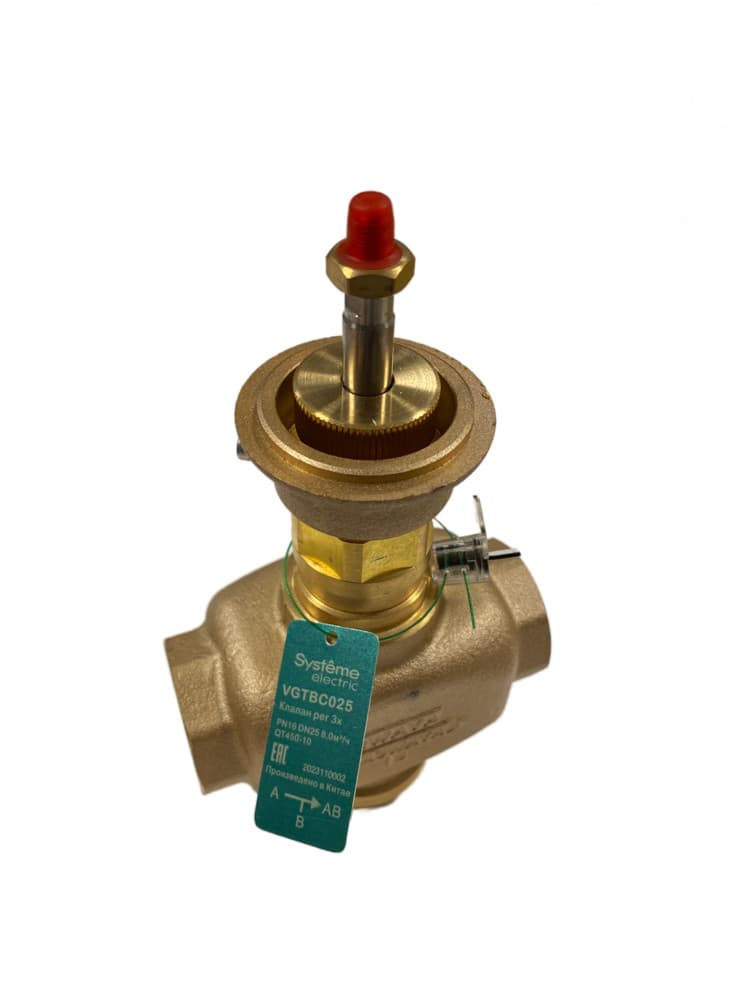 Systeme Electric Клапан регулирующий 3-ход смес-разд резьб PN16 DN25 8,0м³/ч -10…+95°С