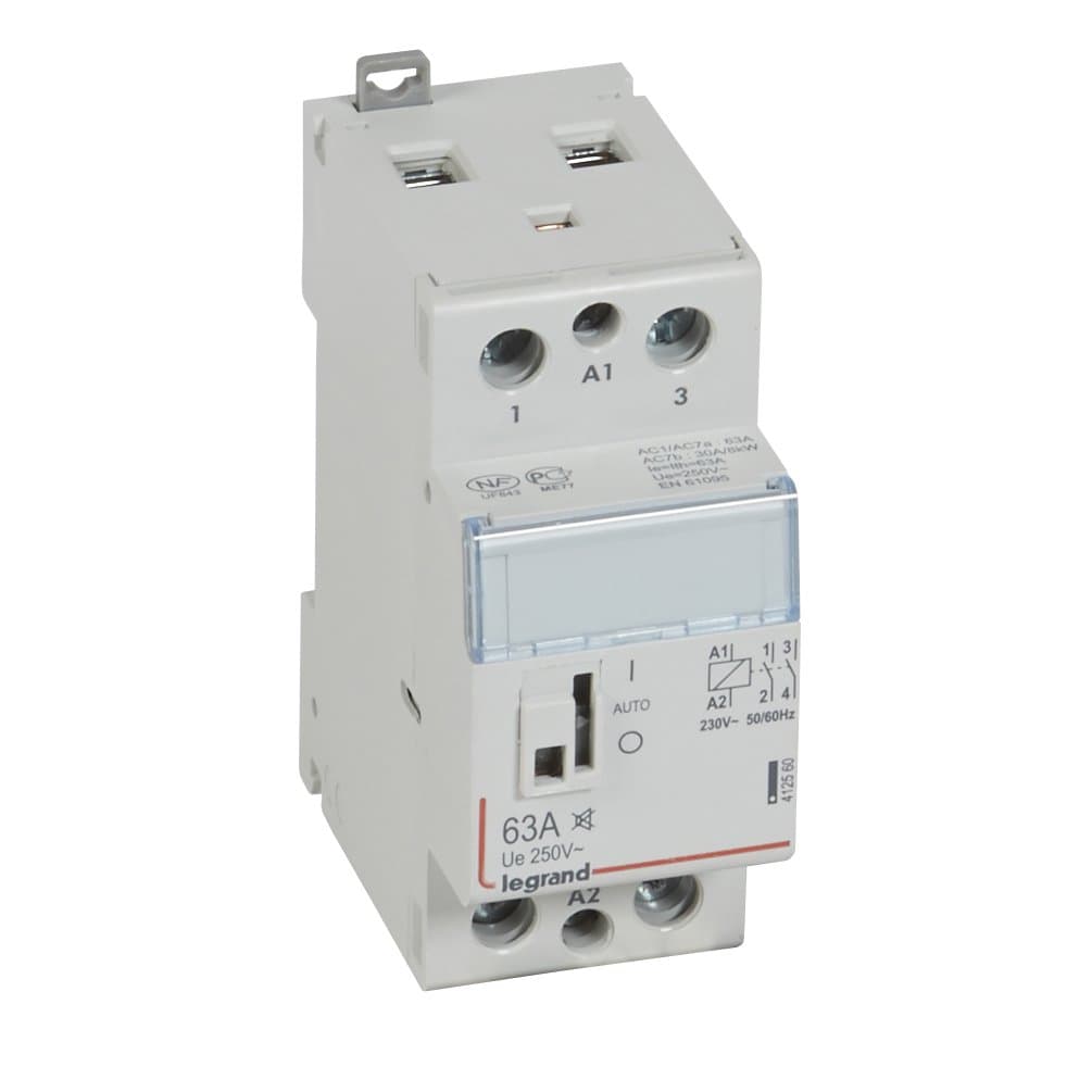 Legrand CX3 Контактор 230V 2НО 63А безшумн с ручк 412560