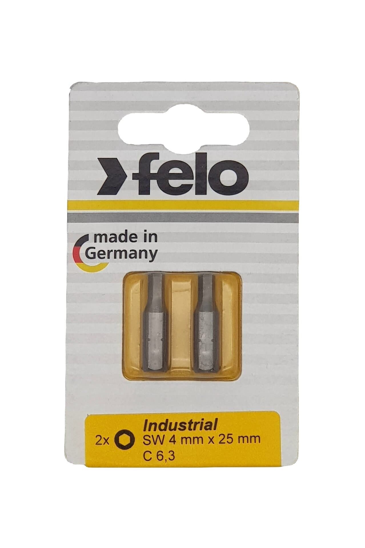 Felo Бита шестигранная 4 мм, 2 шт в блистере 02440036 — миниатюра 3