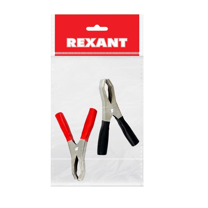 Зажим "крокодил" 50А 98мм PROCONNECT Индивидуальная упаковка 2шт Rexant 16-0018-9
