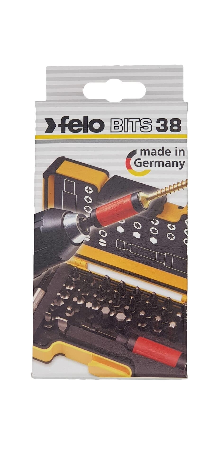 Felo Набор бит SL/PZ/PH/HEX/Tx/SQ с рукояткой ERGONIC  и битодержателем STAR в кейсе, 38 шт 02073806 — миниатюра 2
