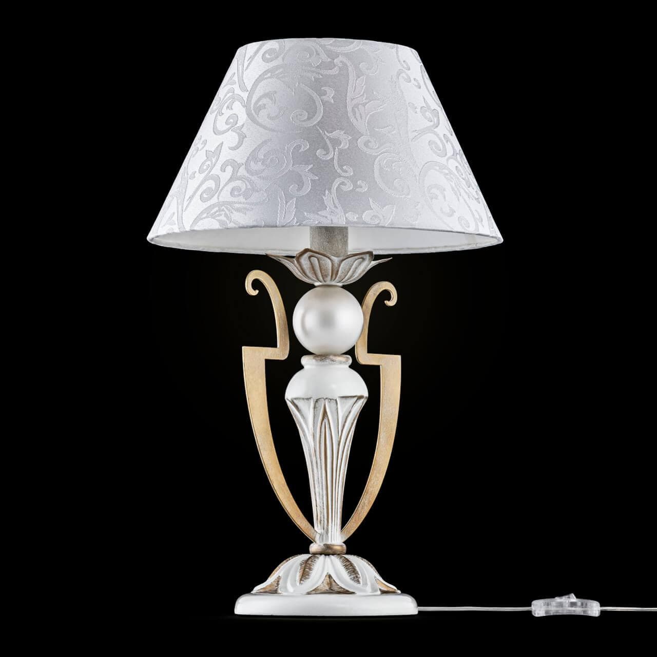 Maytoni Elegant Monile Белый с Золотом Настольная лампа 1xE14 40W ARM004-11-W — миниатюра 6