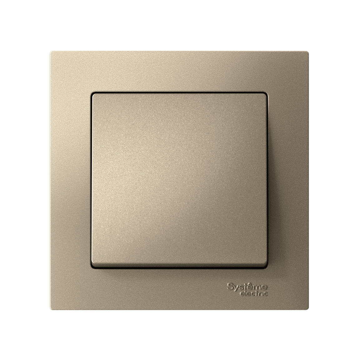 Systeme Electric AtlasDesign Шампань Выключатель 1-клавишный, сх.1, 10АХ, в сборе, быстрозажим. клем. — миниатюра 4
