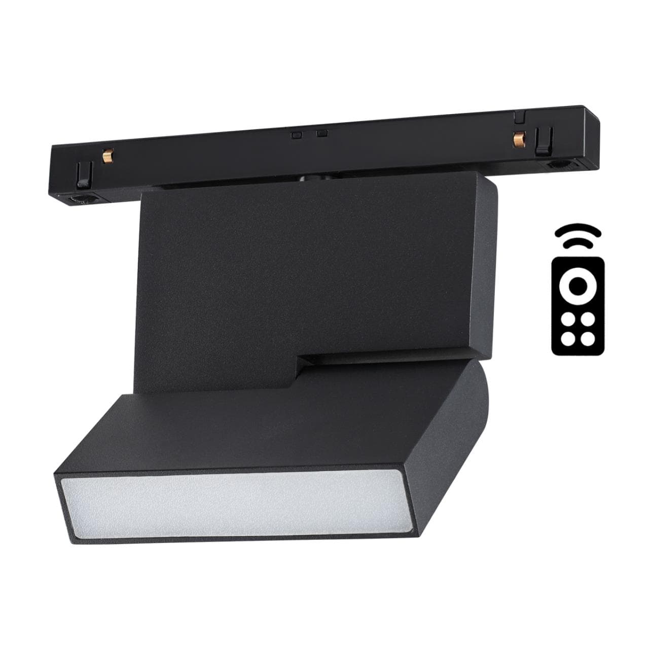 Novotech 358626 SHINO NT21 000 черный Трековый низковольтный св-к диммируемый с ДУ, со сменой цв.температуры IP20 LED 3000~6500К 10W 48V FLUM