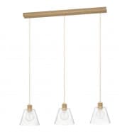 Eglo COPLEY Подвесной потолочный светильник (люстра) COPLEY, 3Х40W, E27, L900, B200, H1100, сталь/алюминий 43634