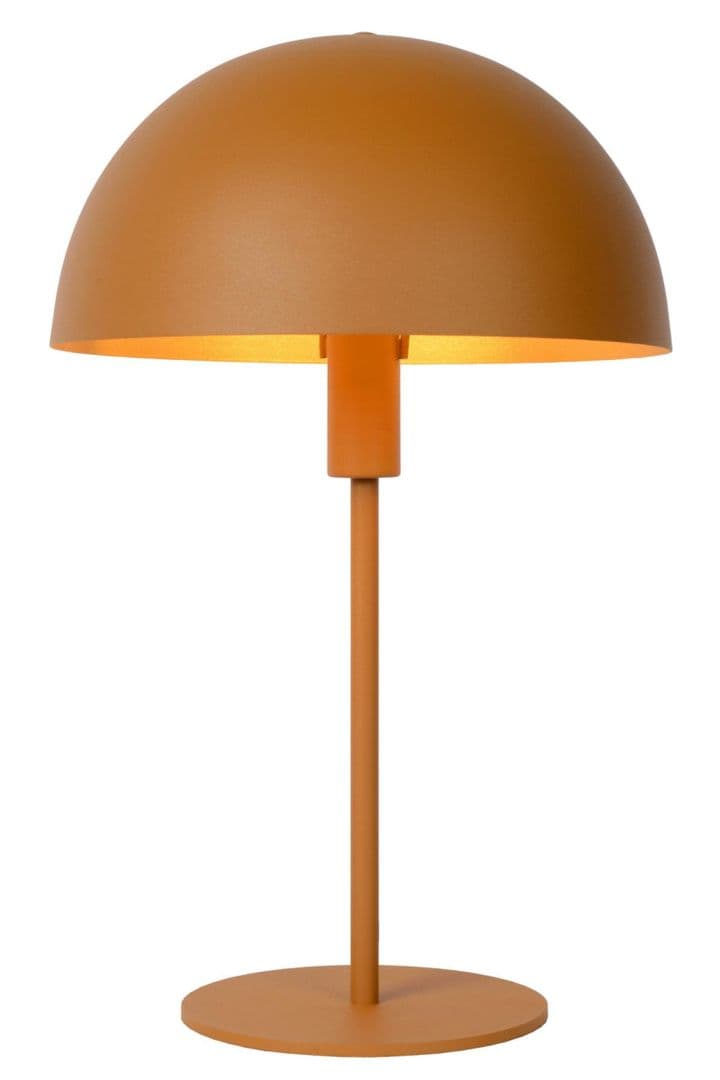 Lucide SIEMON Лампа настольная Ø 25 cm 1xE14 Ocher Yellow 45596/01/44