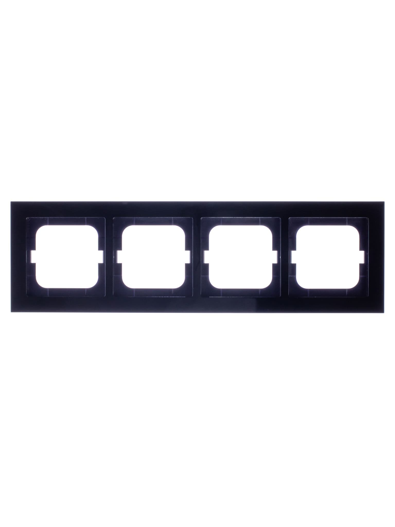 ABB BJE Axcent Черный Рамка 4-ая 2CKA001754A4412 — миниатюра 4