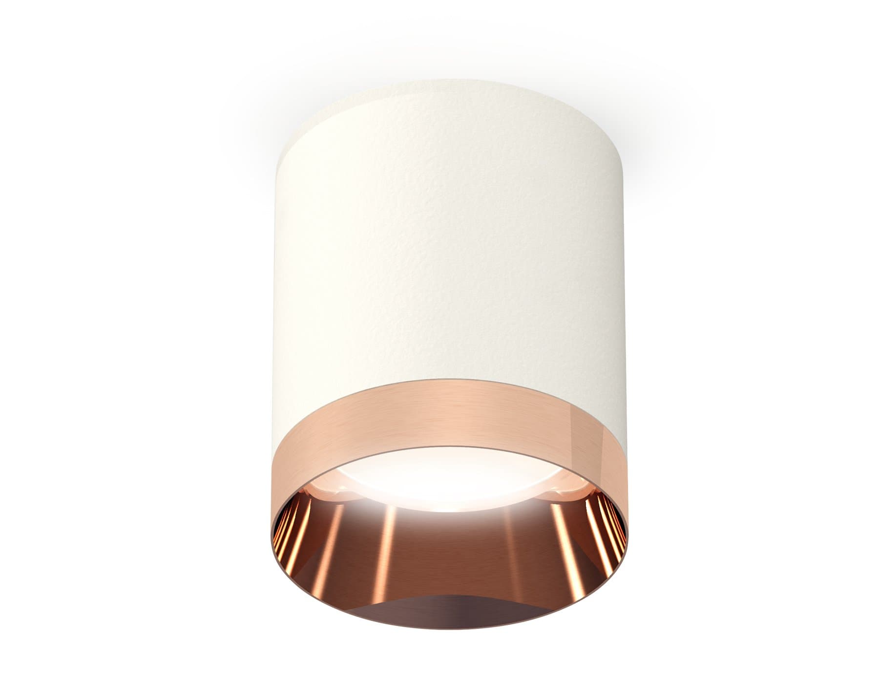 Ambrella Комплект накладного светильника XS6301025 SWH/PPG белый песок/золото розовое полированное MR16 GU5.3 (C6301, N6135) — миниатюра 1