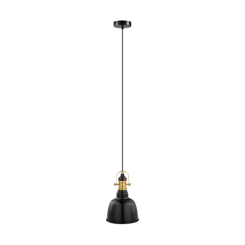 Eglo Подвес GILWELL, 1х60W(E27), Ø185, H1100, сталь, черный, бронза 49693