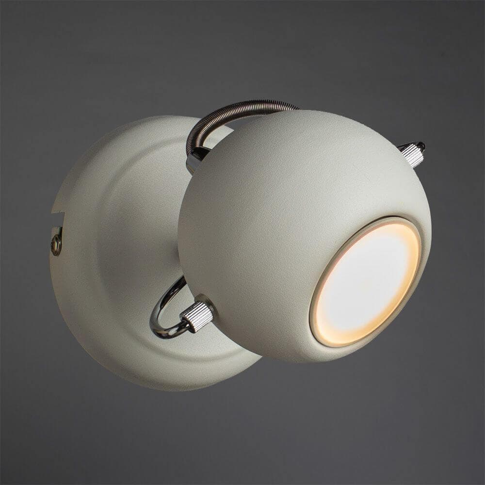 Arte Lamp Spia Хром/Белый Спот 1x50W 1xGU10 A9128AP-1WH — миниатюра 2