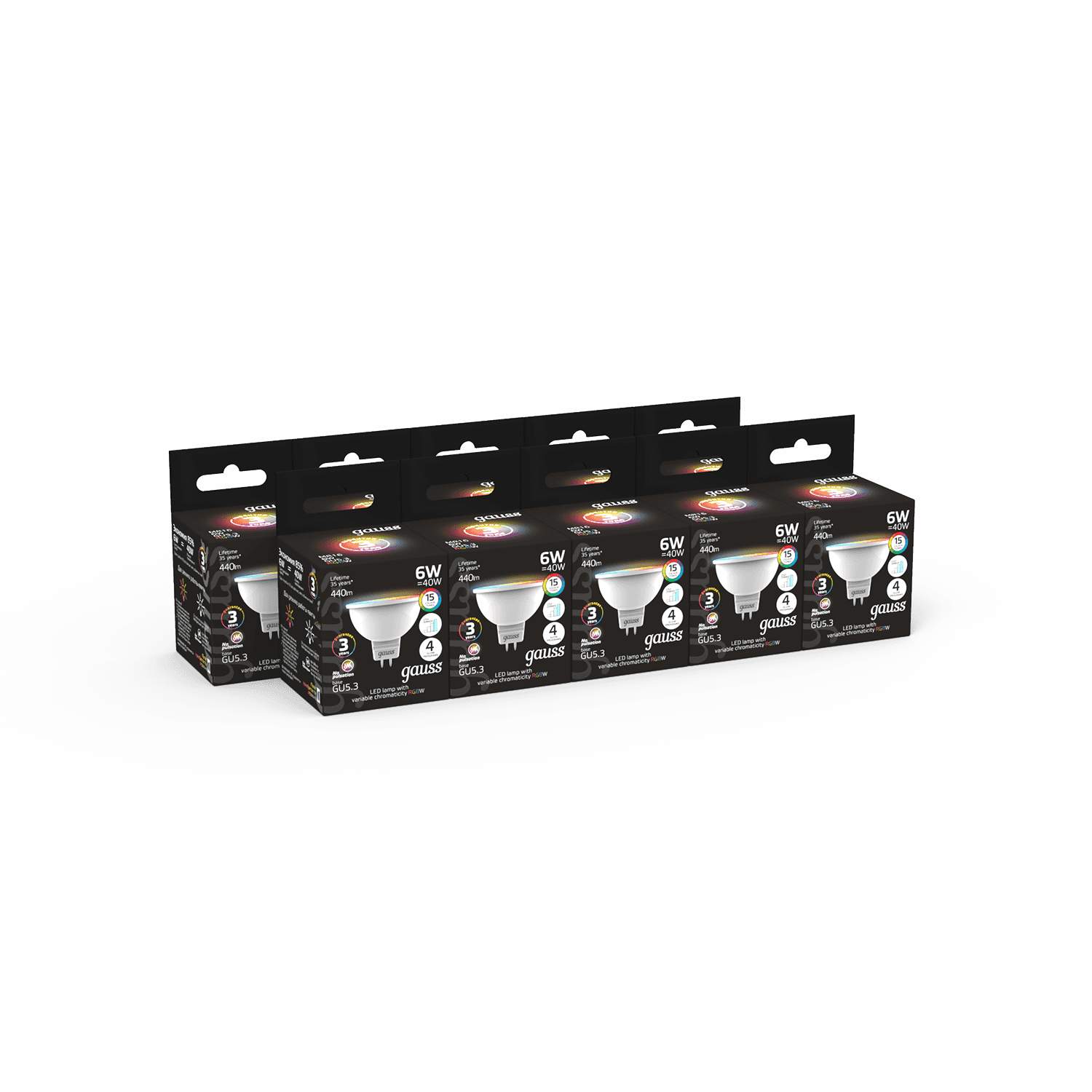 Gauss Лампа MR16 6W GU5.3 RGBW+димирование LED 101105406 — миниатюра 3