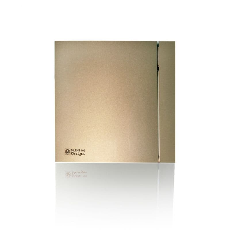 S&P SILENT DESIGN Шампань Вентилятор 185 куб.м/ч, 16 Вт, 118 мм, малошумный SILENT-200 CZ CHAMPAGNE DESIGN-4C