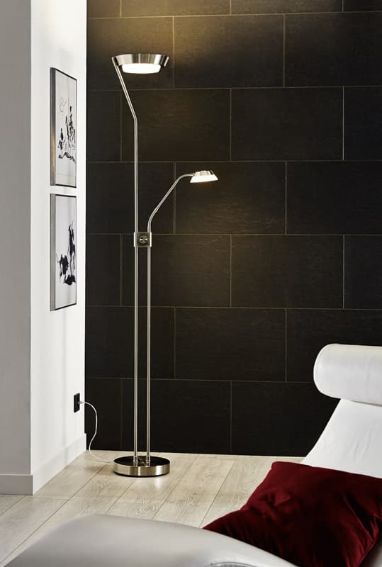 Eglo Торшер LED SARRIONE с диммером, 17,28W; 2,88W; 4,5W (LED), H1800, никель 93713 — миниатюра 3