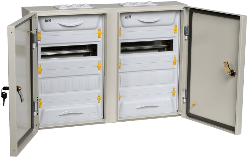 IEK Корпус металлический ЩРн-2х24з-1 74 IP54 UNIVERSAL MKM11-N-2X24-54-Z-U — миниатюра 2