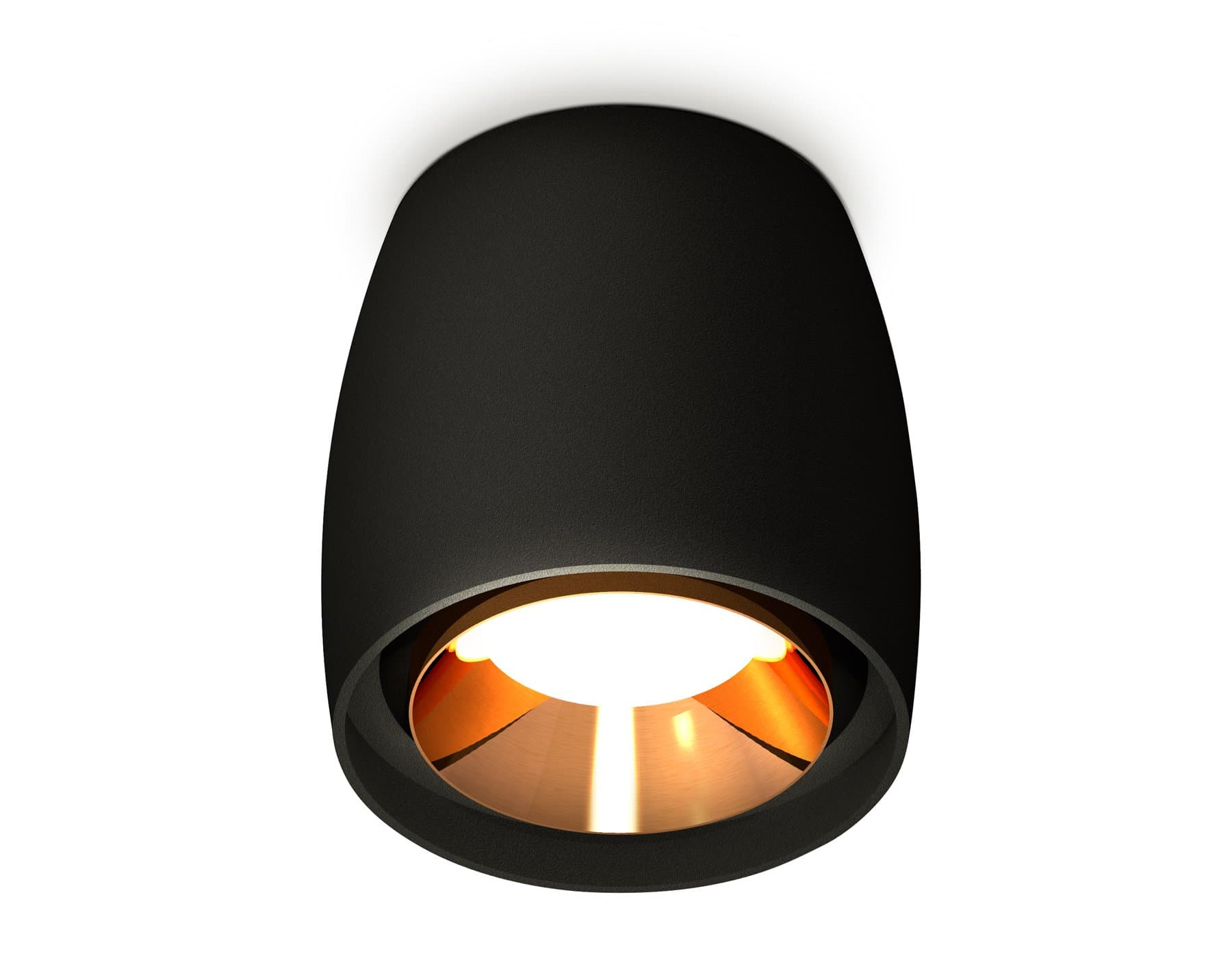 Ambrella Комплект накладного светильника XS1142004 SBK/PYG черный песок/золото желтое полированное MR16 GU5.3 (C1142, N7034) — миниатюра 1