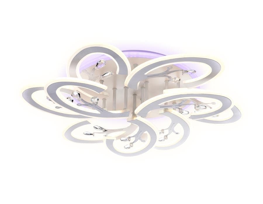 Ambrella Потолочный светодиодный светильник с пультом FA513/6+3 WH белый 216W 680*650*120 (ПДУ РАДИО 2.4G) — миниатюра 3