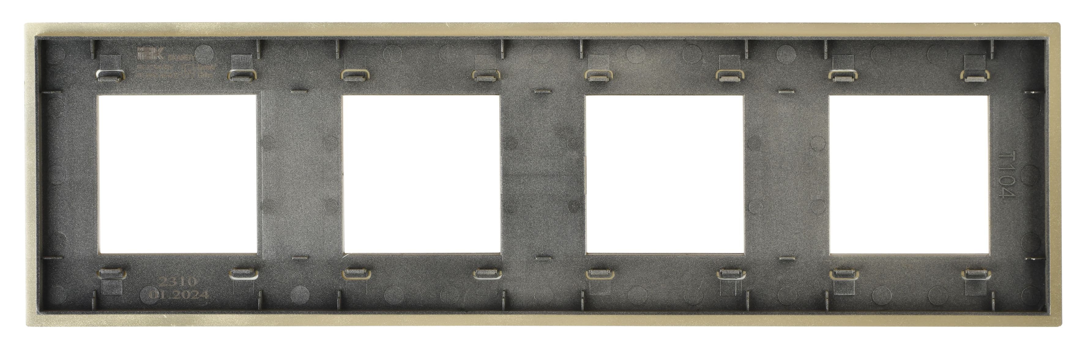 IEK SKANDY Металл Шампань Рамка 4-ая SK-F34Sh — миниатюра 5
