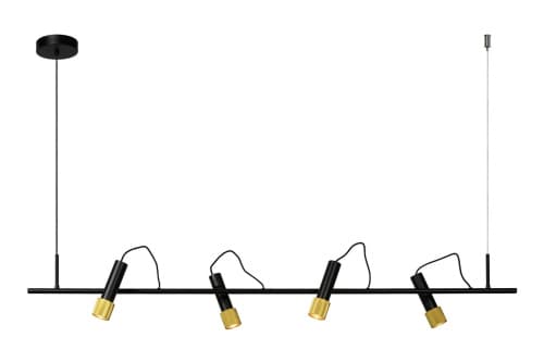 Lucide DUELE Светильник подвесной LED 4x5W 3000K Black 20420/20/30
