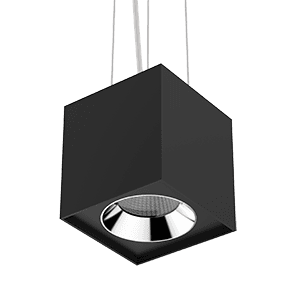 Varton Светодиодный светильник DL-02 Cube подвесной 150х160 мм 36 Вт 4000 K 35° RAL9010 черный муар диммируемый по протоколу DALI V1-R0-90360-30D01-2003640