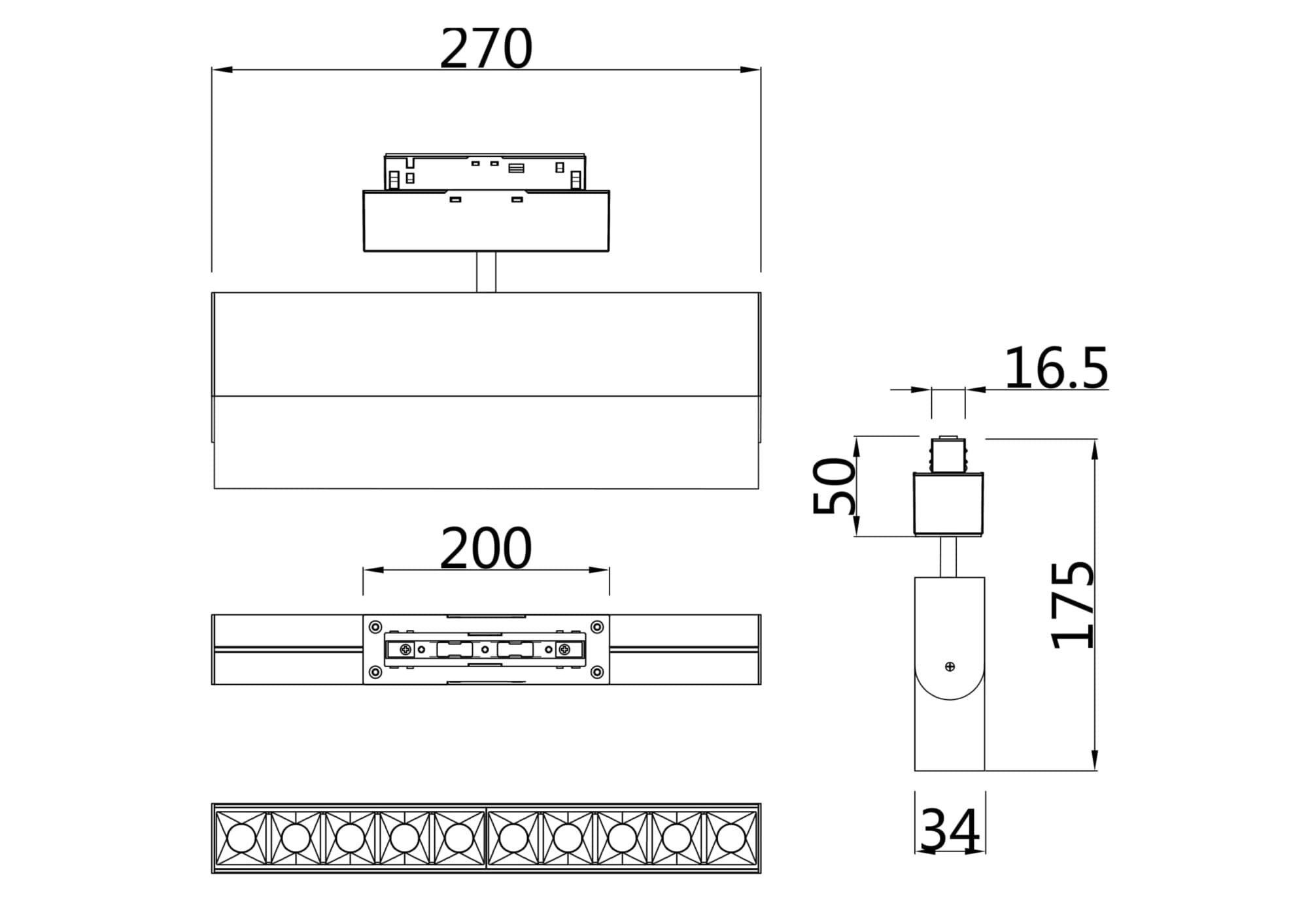 Maytoni Magnetic track system Белый Светильник трековый TR015-2-20W4K-W — миниатюра 6