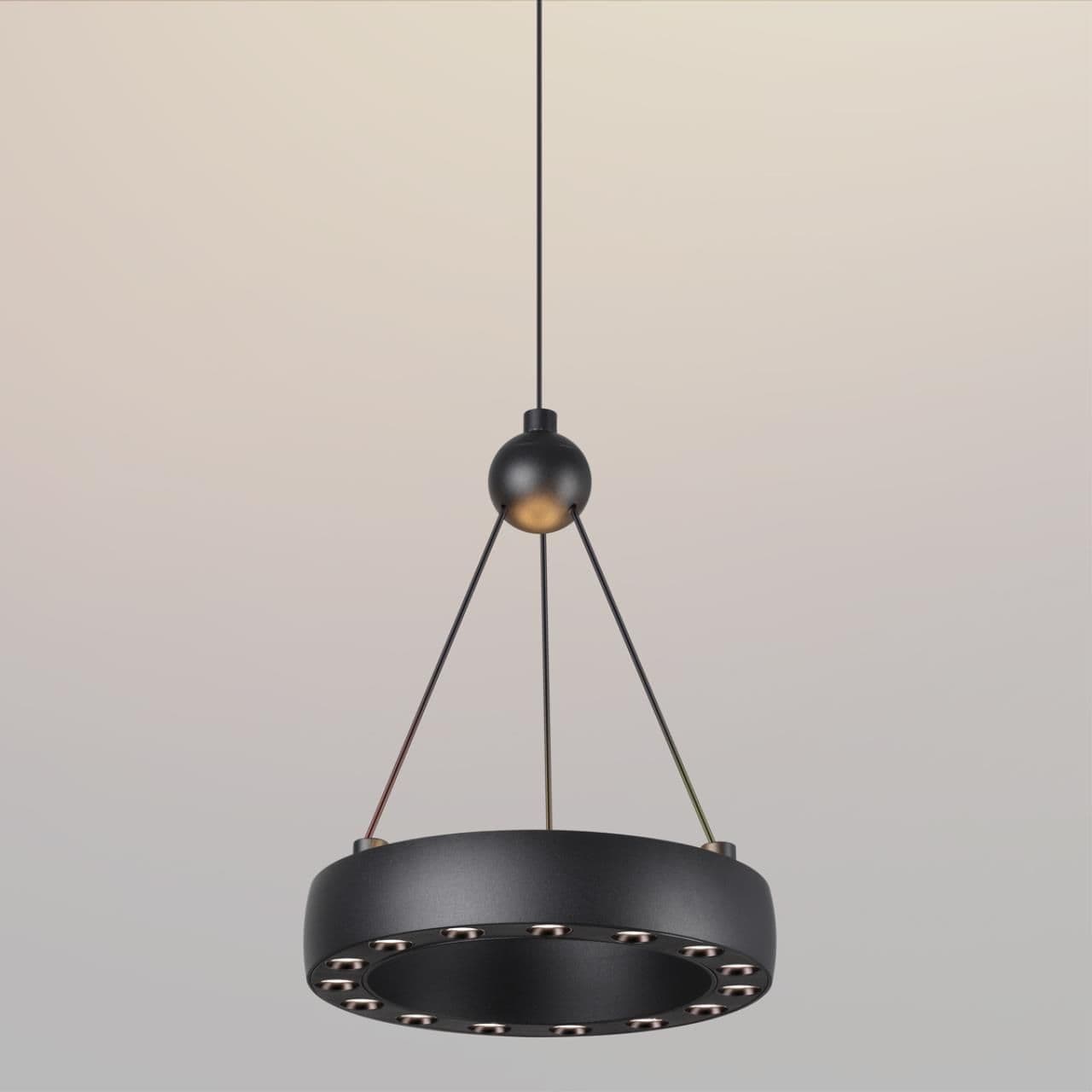 Novotech 359396 OVER NT24 000 черный Светильник подвесной светодиодный, длина провода 2м IP20 LED 12W вниз/5W вверх 220V 1360Лм 3000K TURN